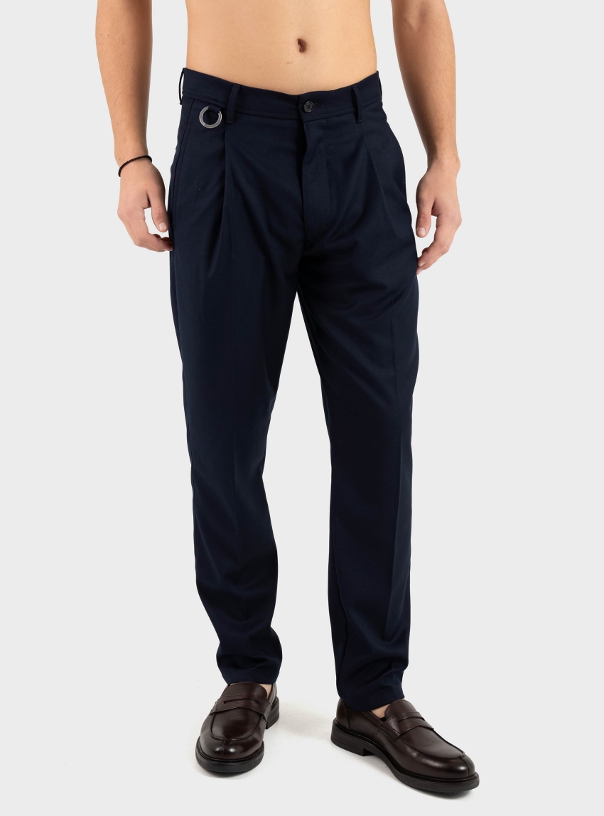 Drykorn Devyn Trousers With D-Ring Detail - Blue