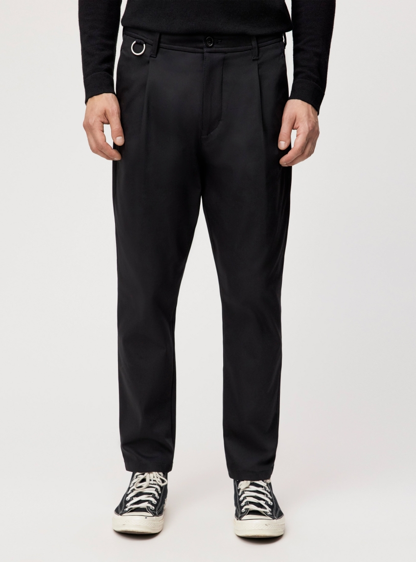 Drykorn Devyn Trousers With D-Ring Detail - Black