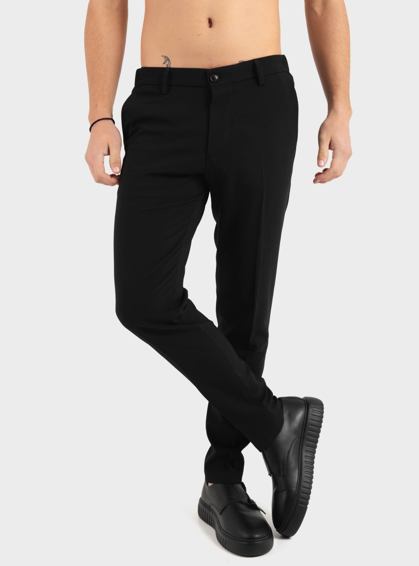 Drykorn Ajend Slim Fit Trousers - Black