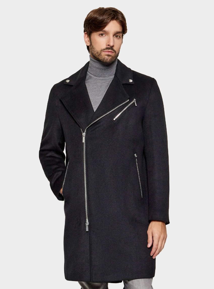 Karl Lagerfeld Zip Coat - Black