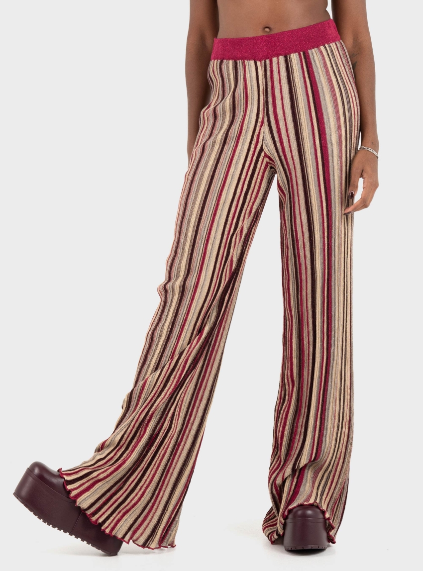 Ioanna Kourbela Knit Trousers – Delight Stripes - Multi Colors