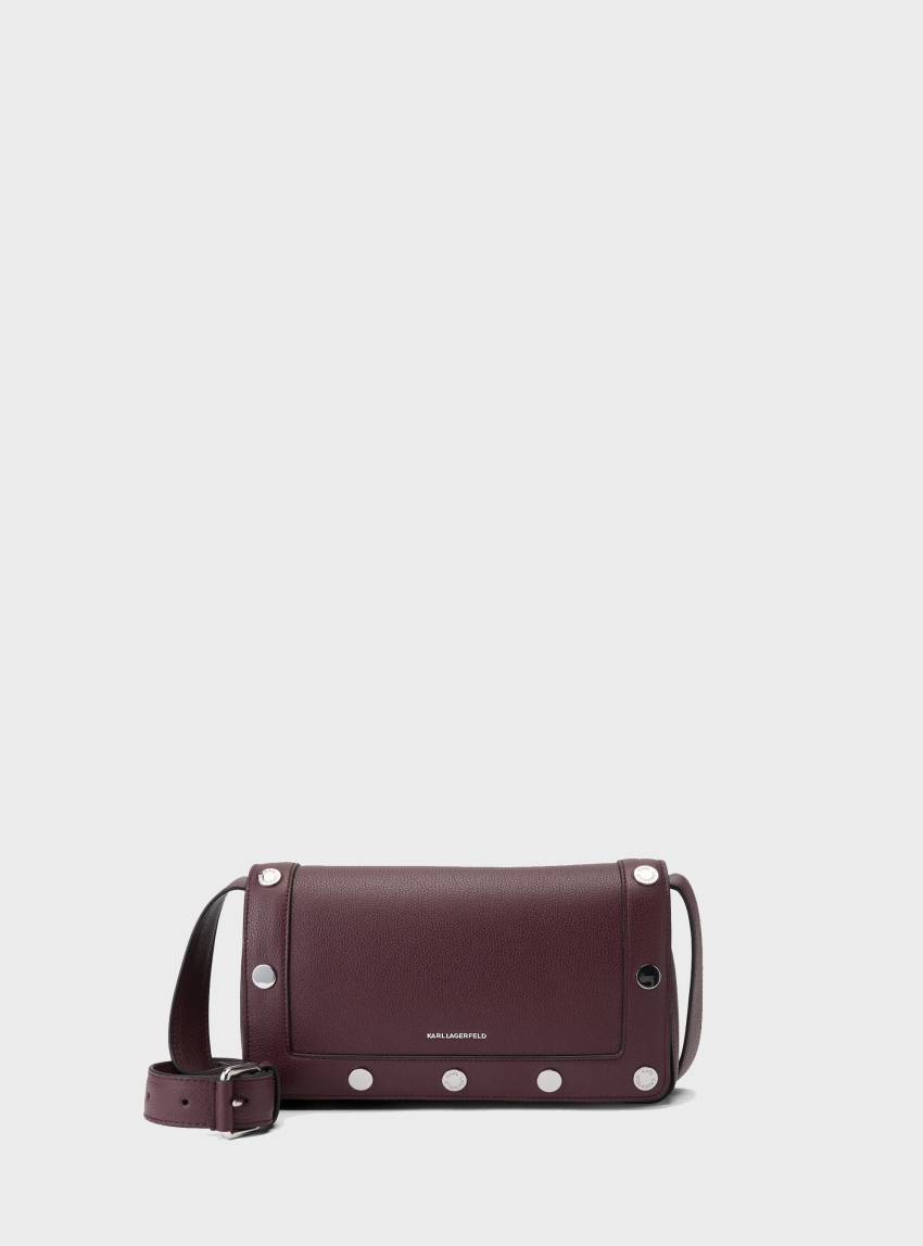 Karl Lagerfeld K/Rocky Marais Shoulder Bag - Bordeaux