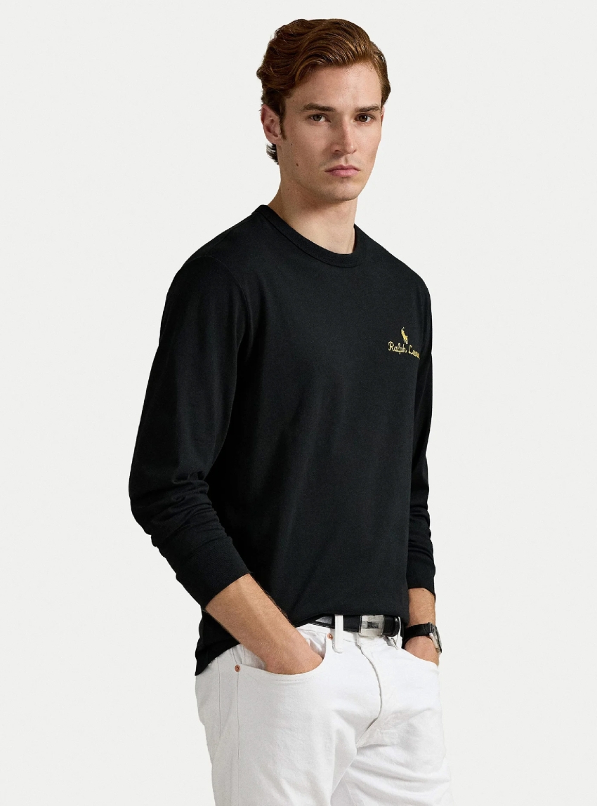 Polo Ralph Lauren Polo Bear Long Sleeve T-Shirt - Black