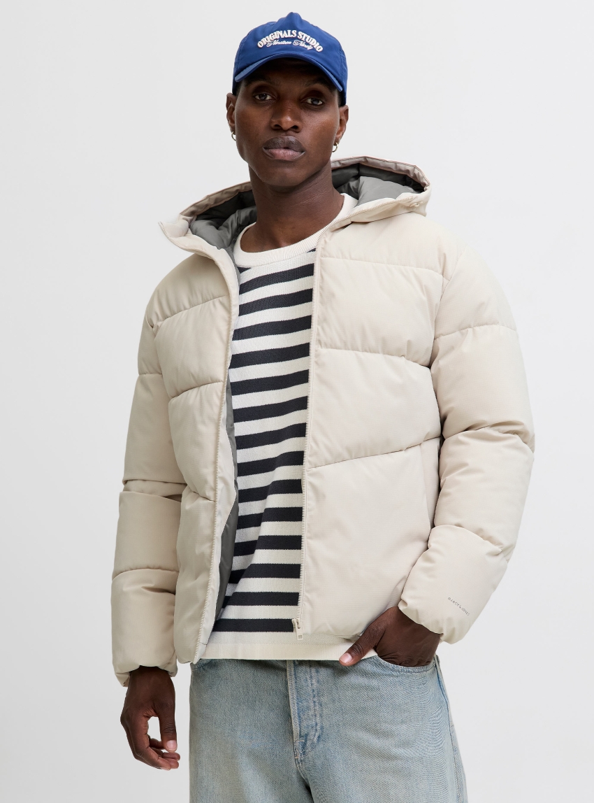 Jack & Jones Global Puffer Jacket - Ecru