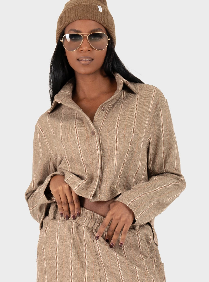 Collectiva Noir Alena Shirt - Brown