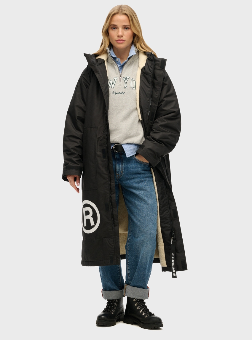 Superdry Superdry Robe Jacket - Black & White