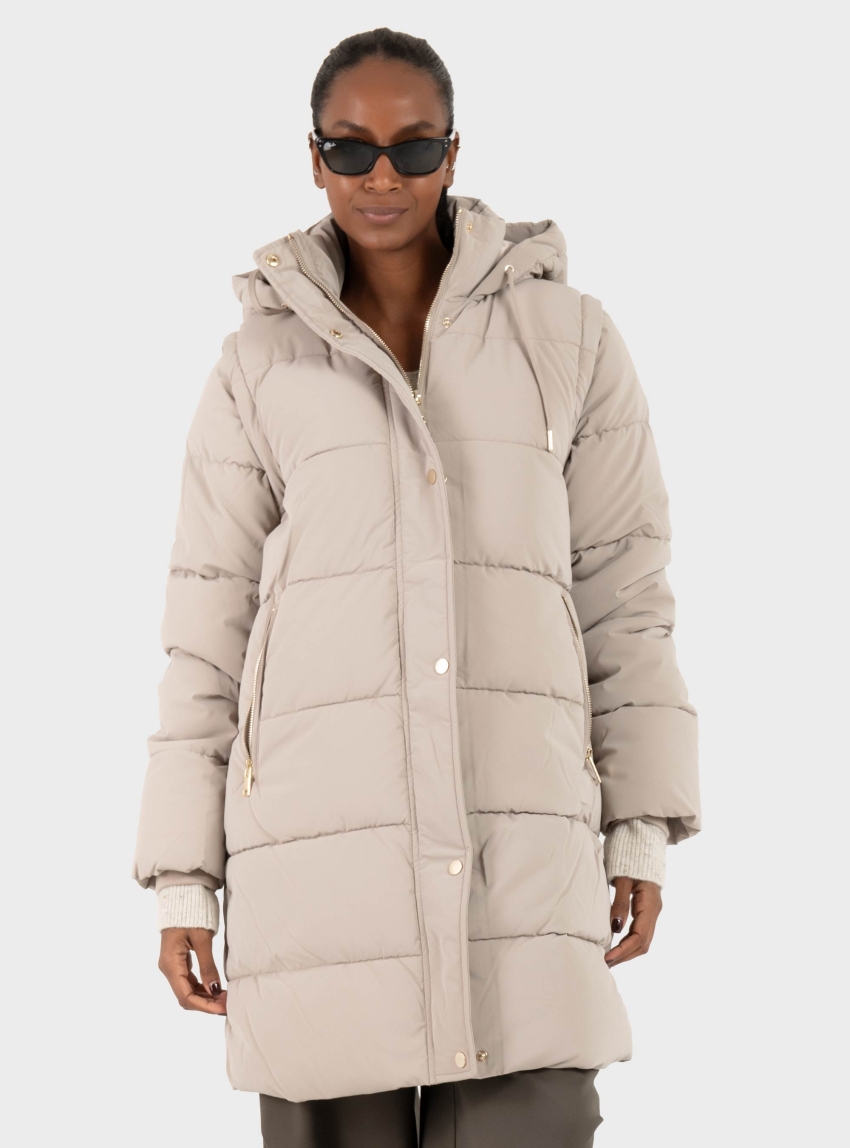 Only Dixie 2In1 Puffer Coat - Light Beige