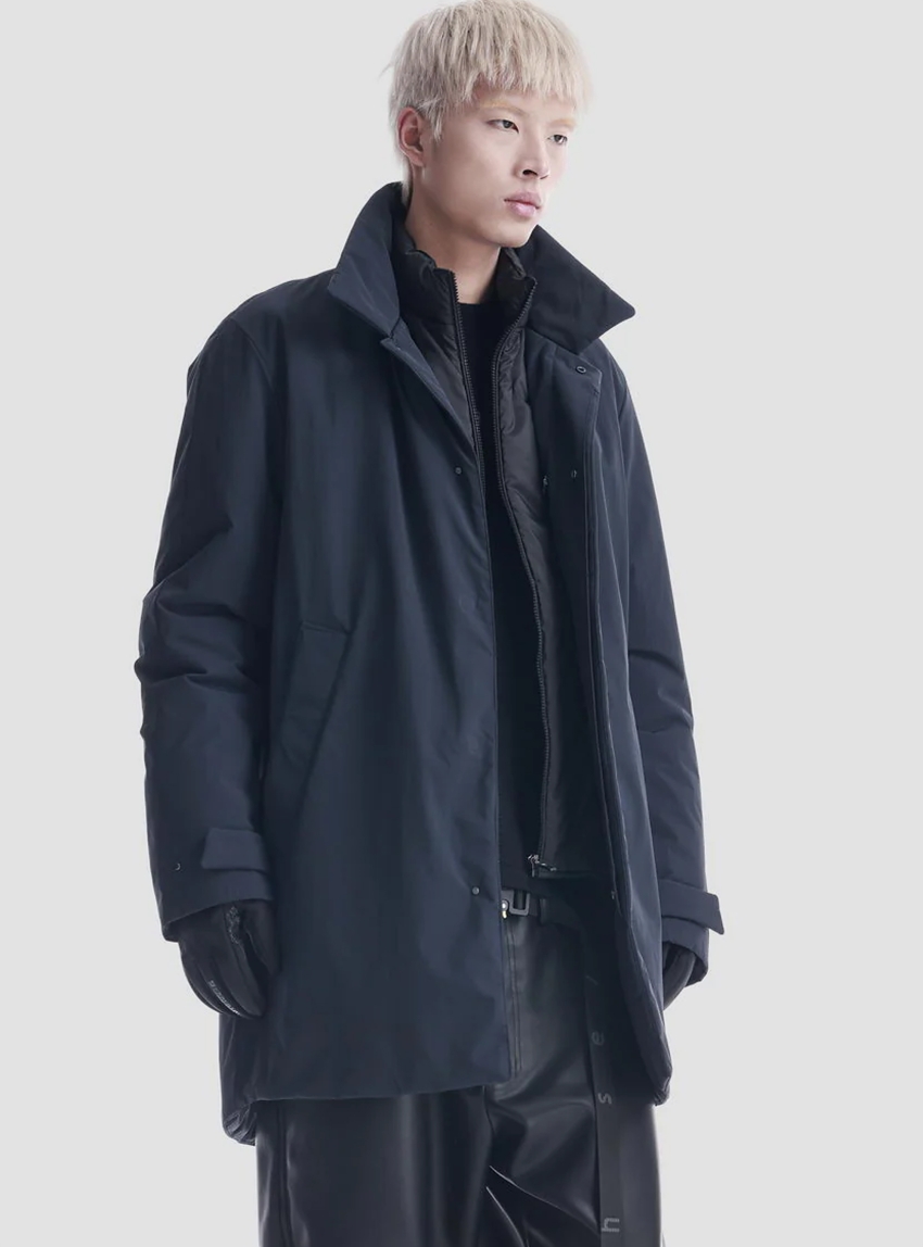 Krakatau Bleriot Trench Coat - Navy