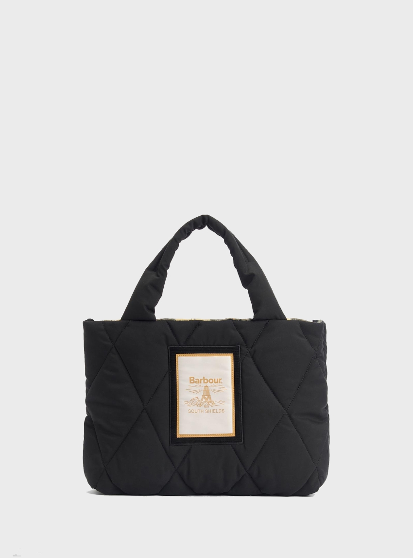BARBOUR Mariah Quilted Mini Tote Bag - Black