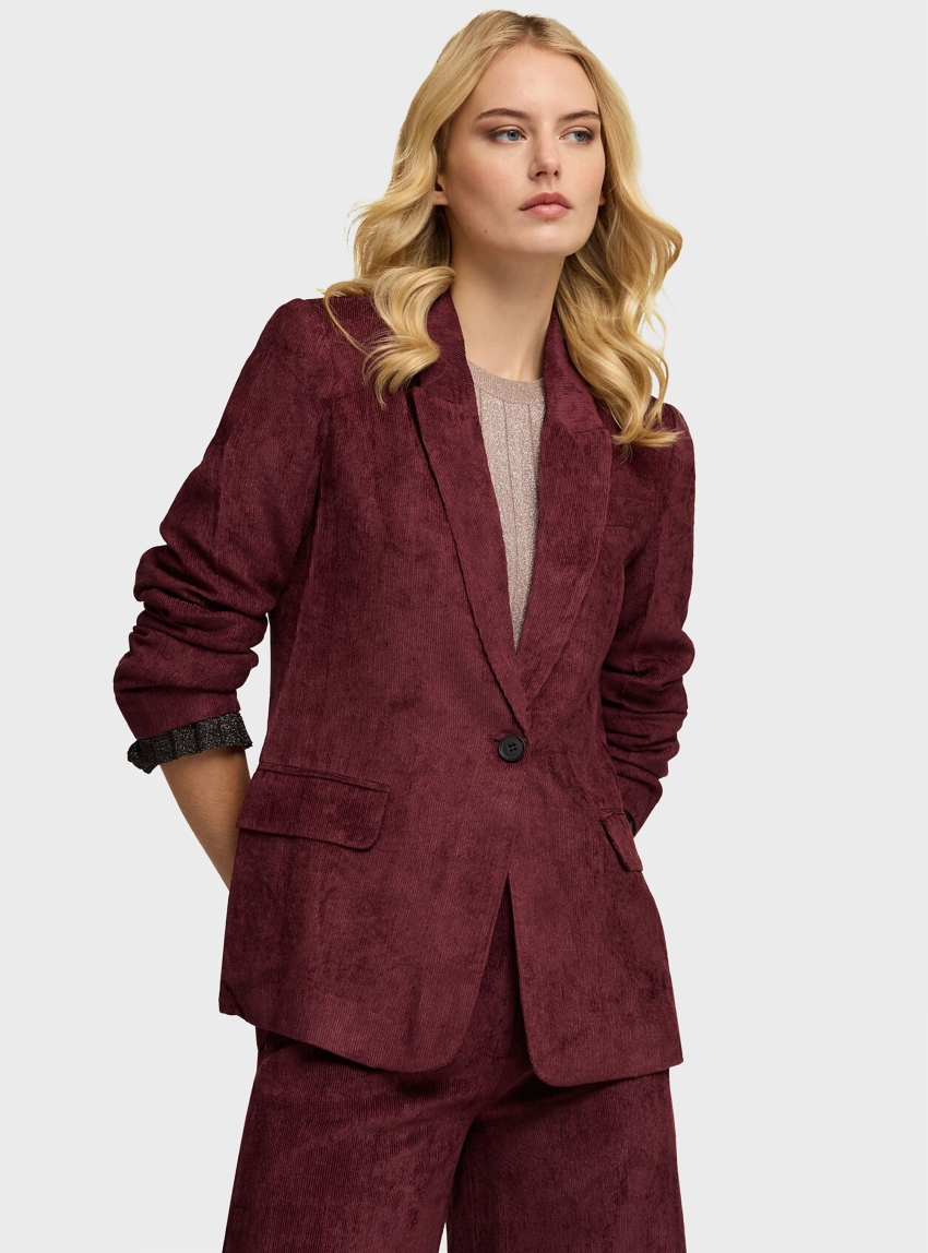 Motivi Velour Blazer - Pale Pink