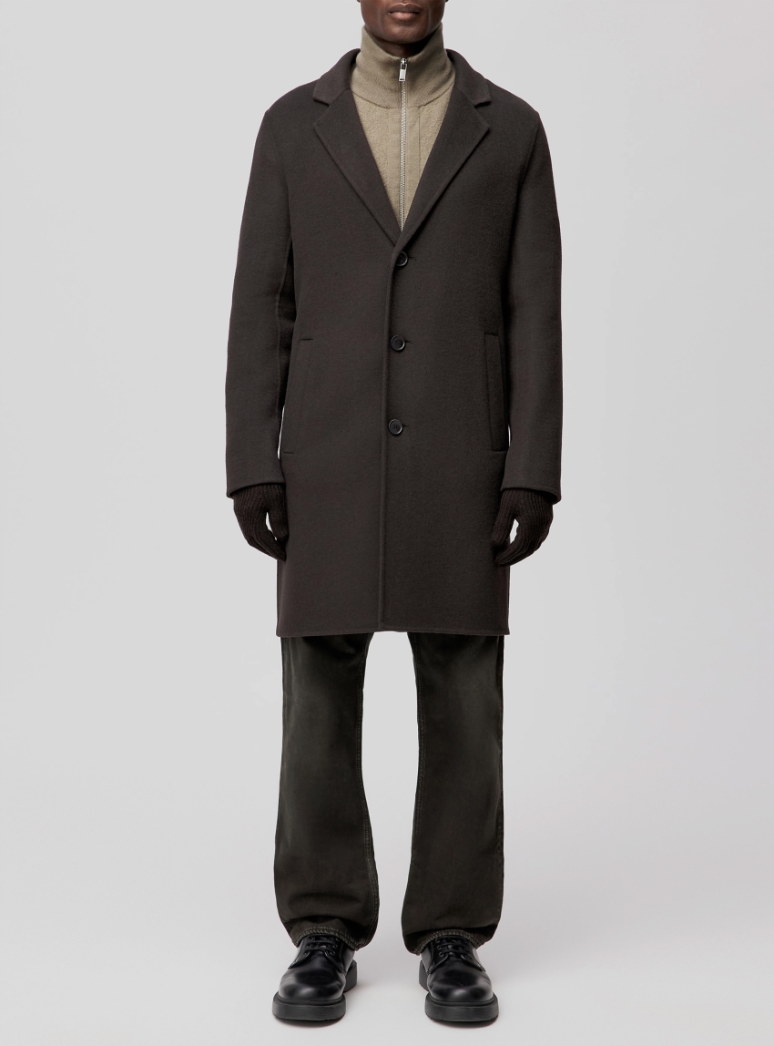 Drykorn Skolan Classic Wool Coat - Brown