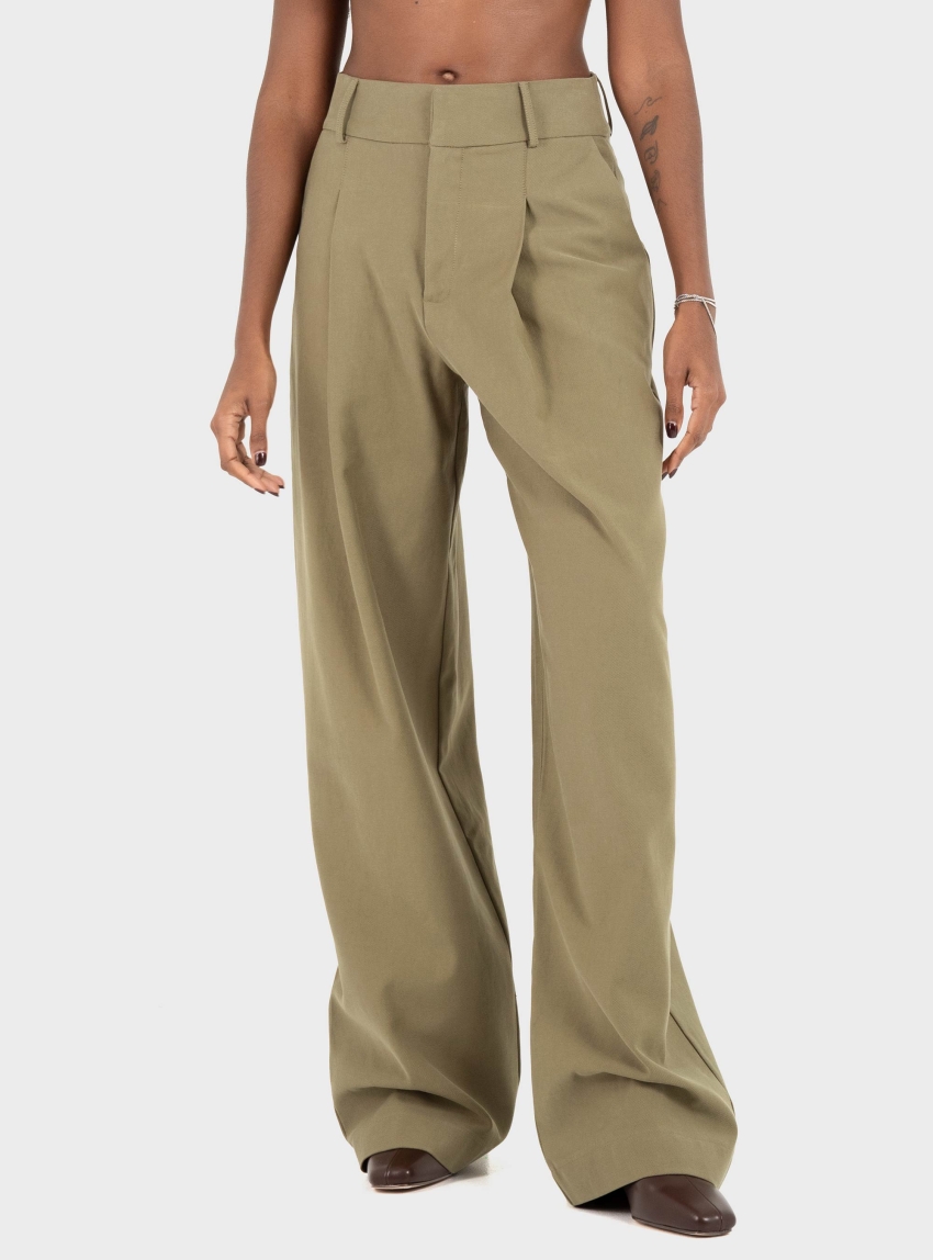 Black & Black  PANTS - Khaki