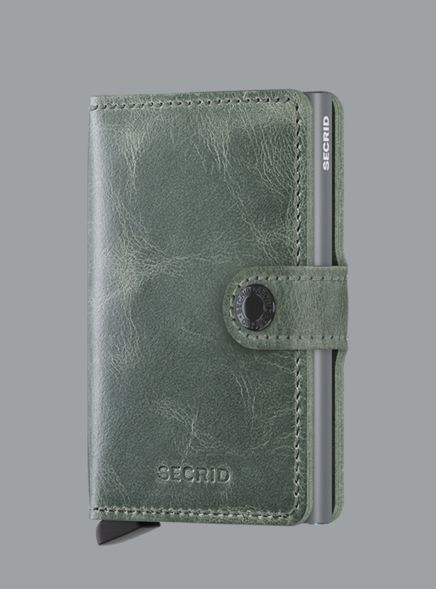 Secrid Miniwallet Vintage Teal - Light Green