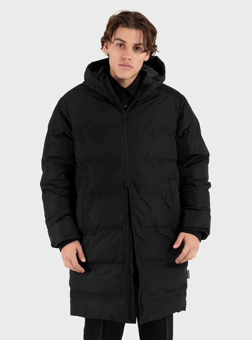 Jack & Jones Soho Long Puffer Jacket - Black
