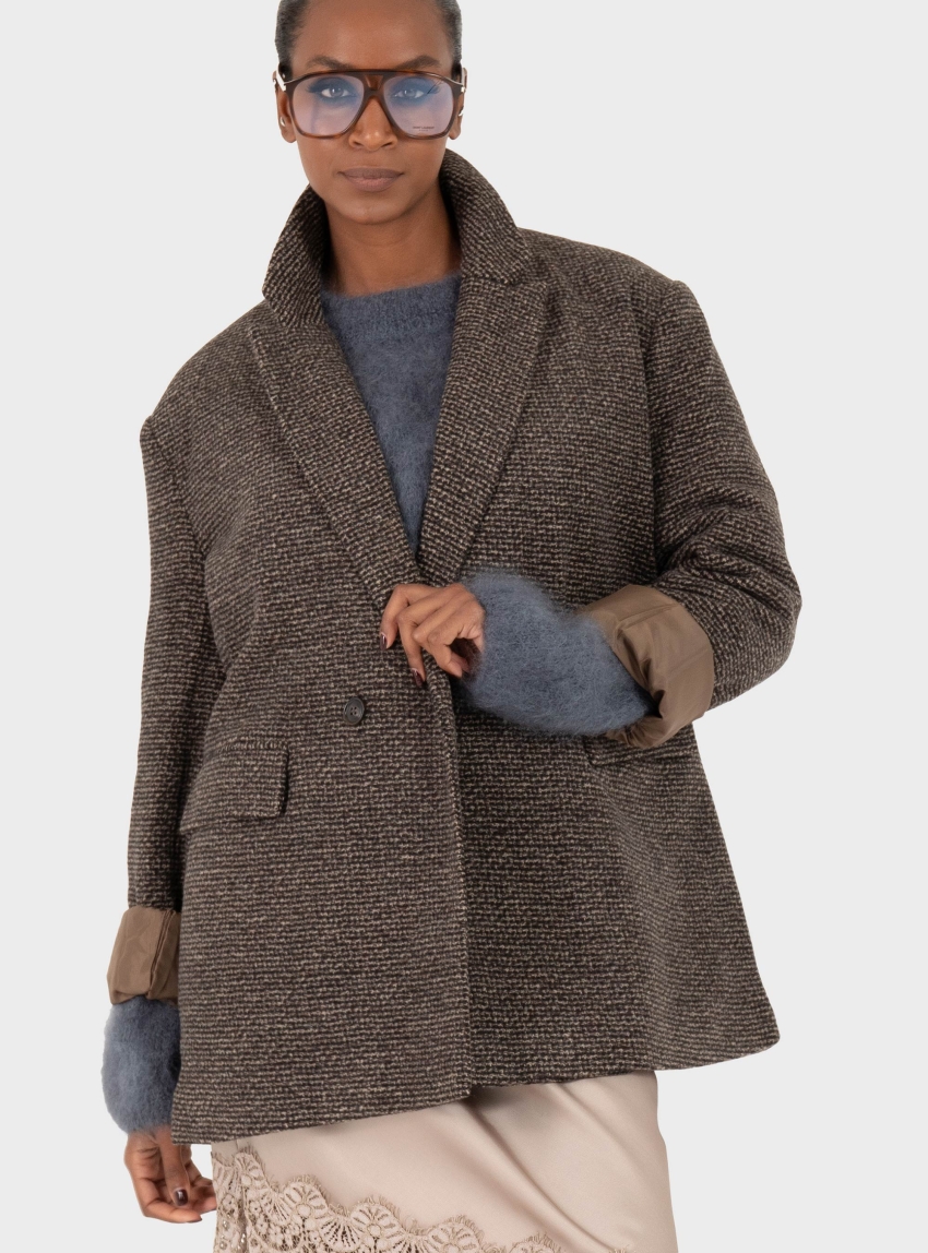 Vero Moda Awtalli Oversized Blazer - Brown