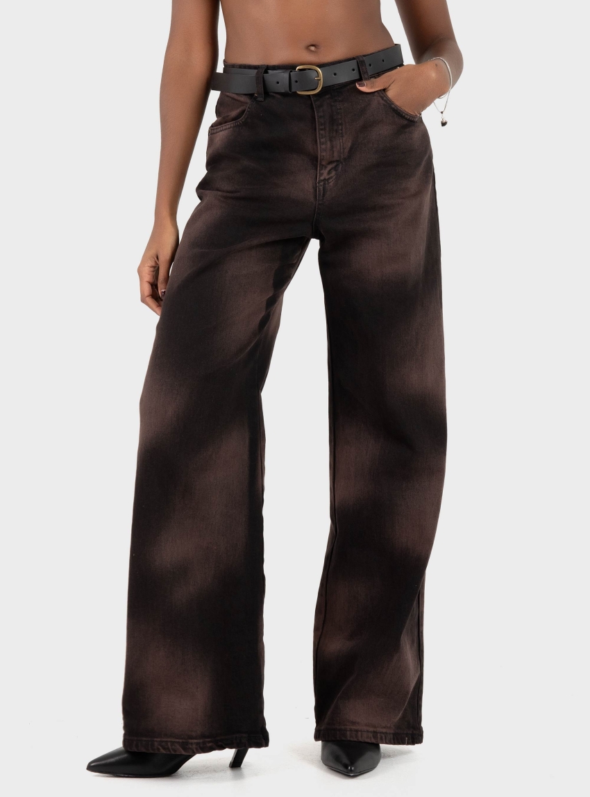 Souvenir Noah Wide Jeans - Brown
