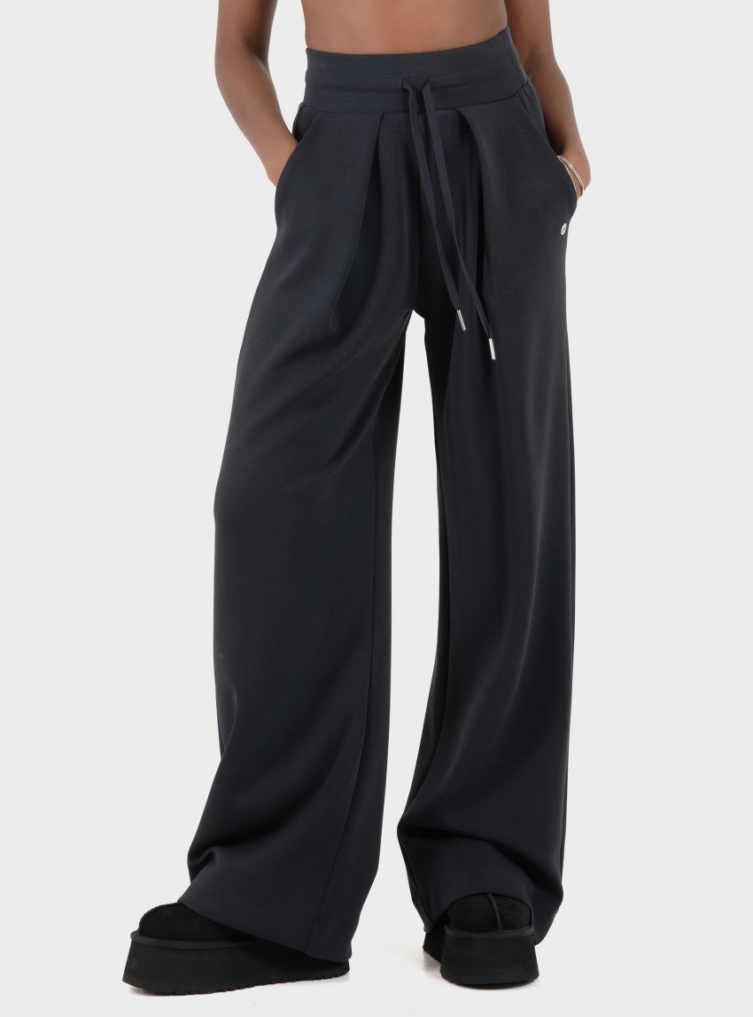 DEHA BLACK SOFT TOUCH MODAL PALAZZO PANTS - Black