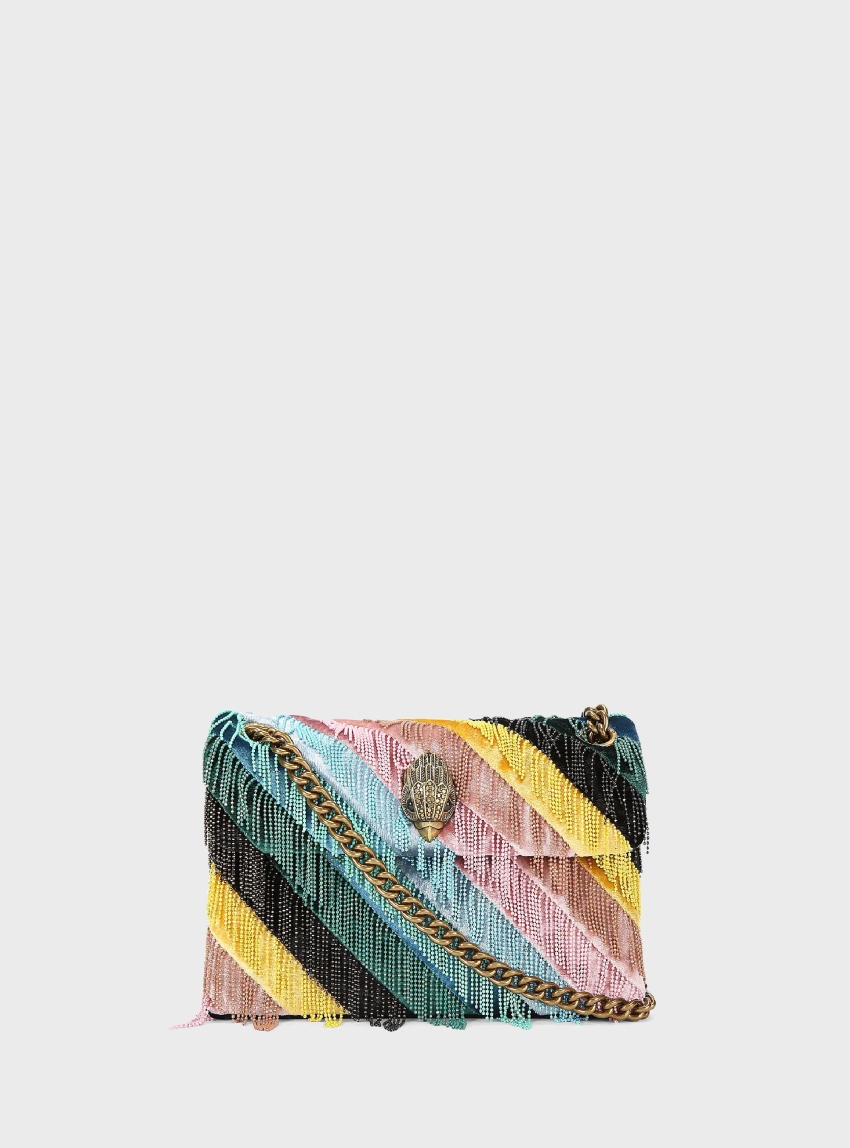 Kurt Geiger Mini Fringe Kensington Bag - Multi Colors