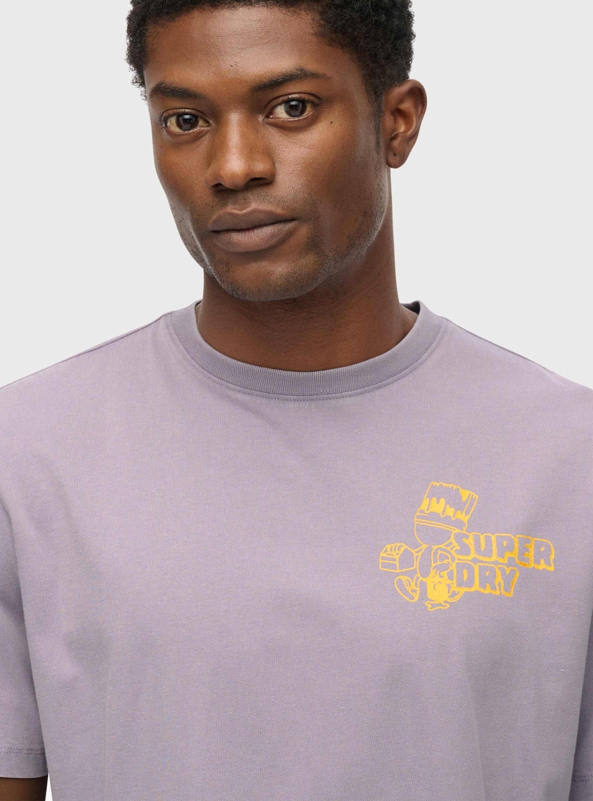 Superdry Trade Tools Oversized T-Shirt - Lilac