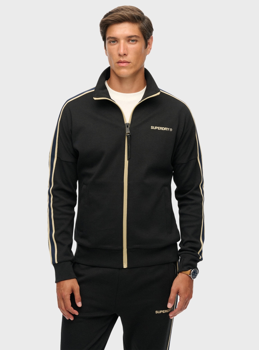 Superdry Tech Cult Loose Track Top - Black