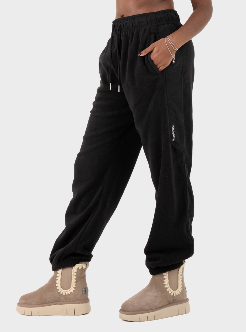 Calvin Klein Polar Fleece Sweat Pants - Black