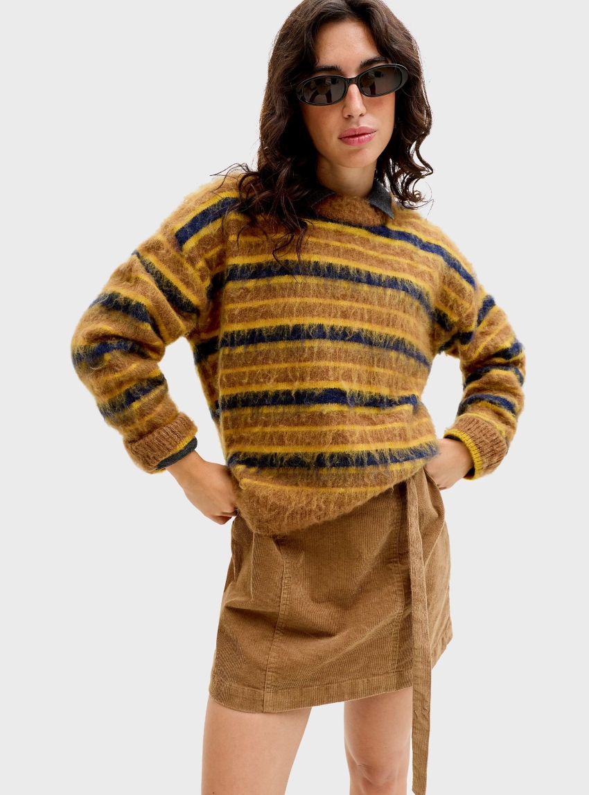 JJXX Calista Crew Neck Knit - Rust