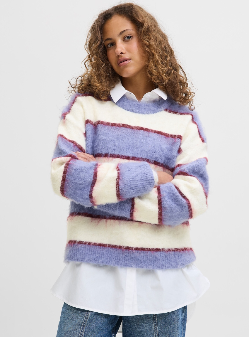 JJXX Calista Crew Neck Knit - Blue