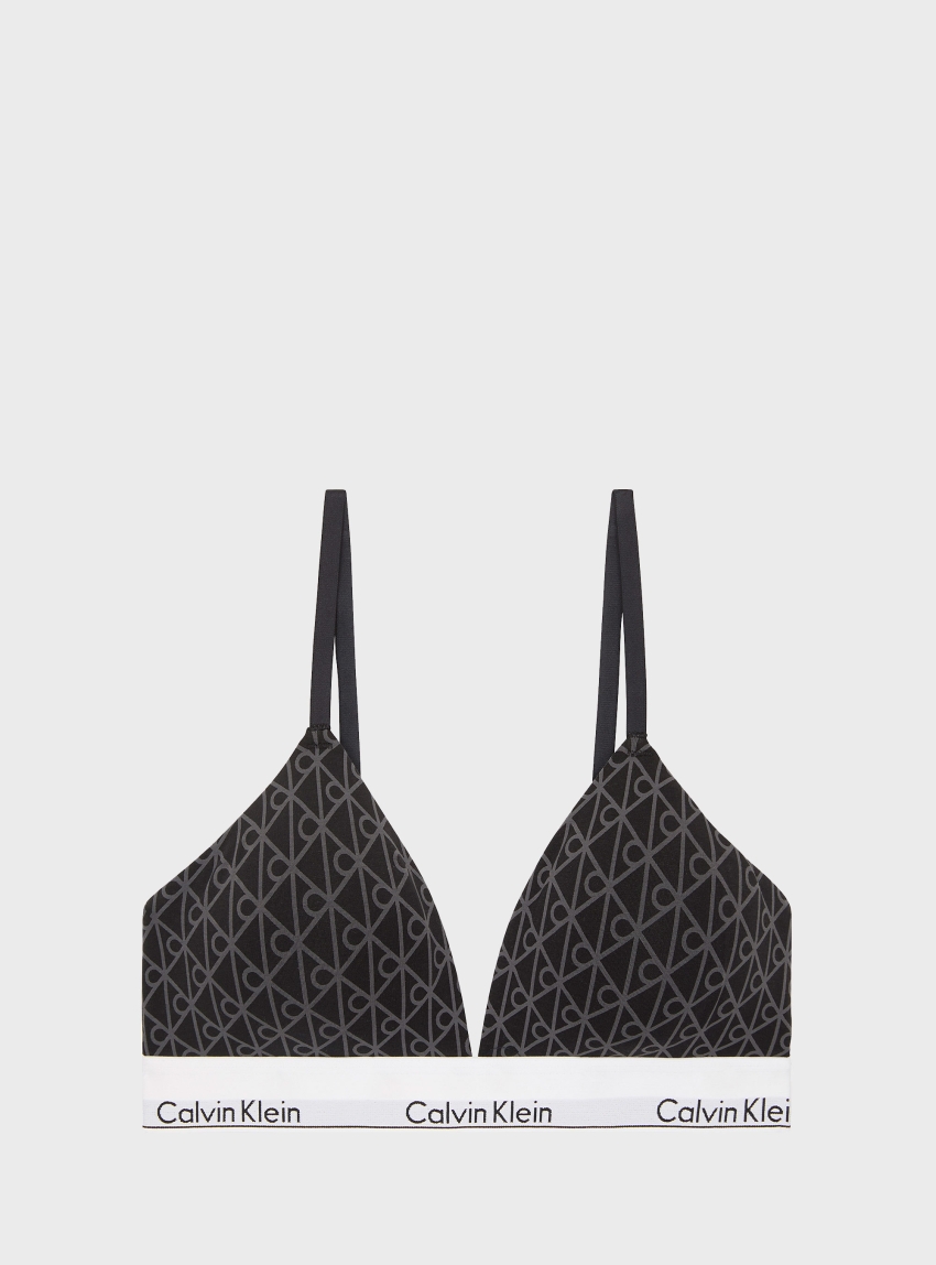 Calvin Klein Lightly Lined Triangle Bralette - Icon Cotton Modal - Multi Colors