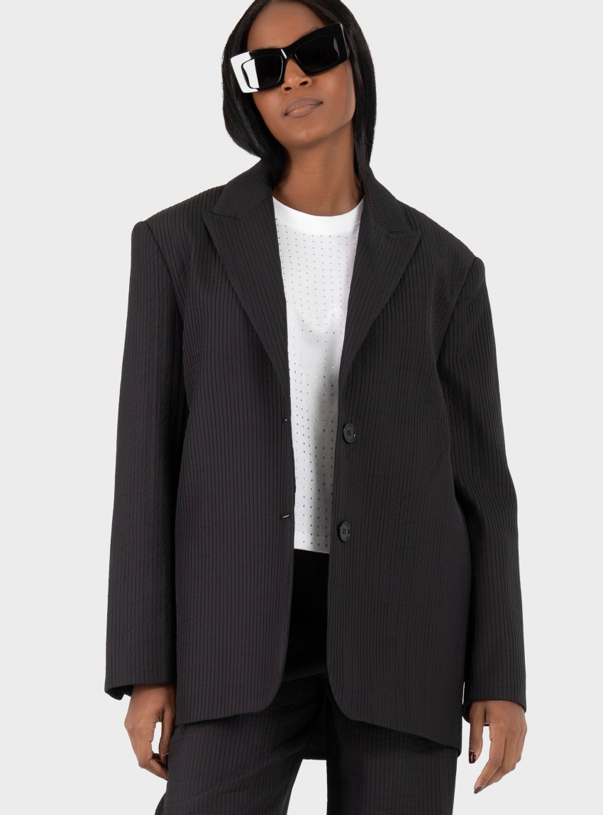 Black & Black  BLAZER - Black