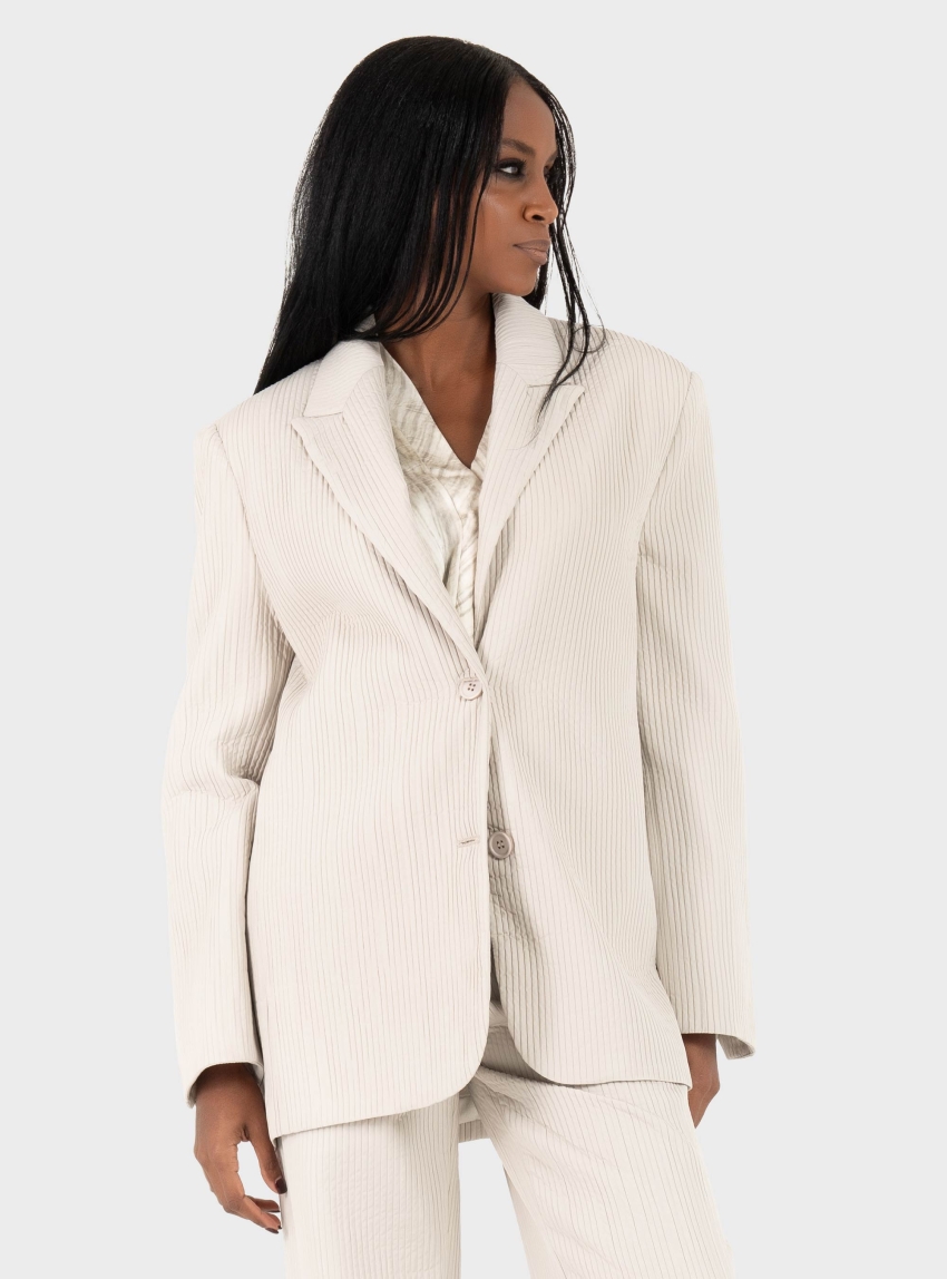 Black & Black  BLAZER - Off White