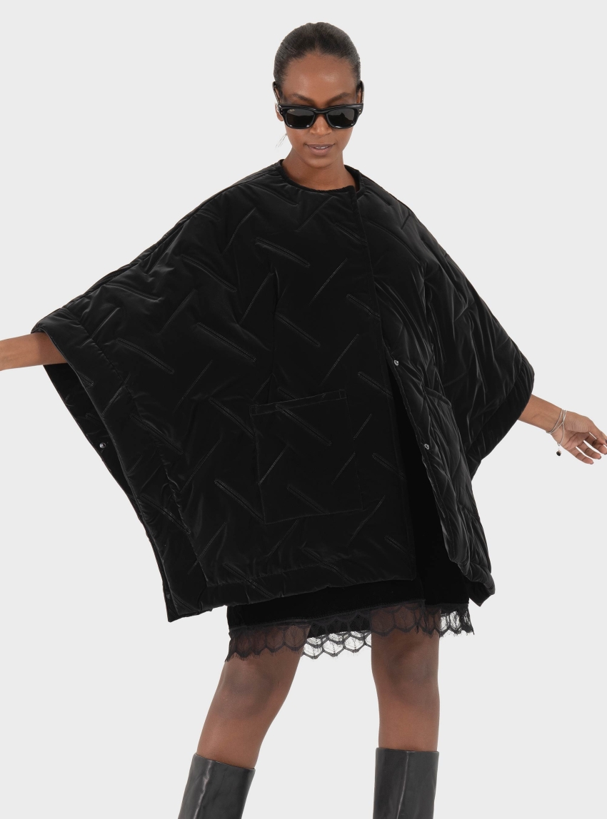 Black & Black  JACKET - Black