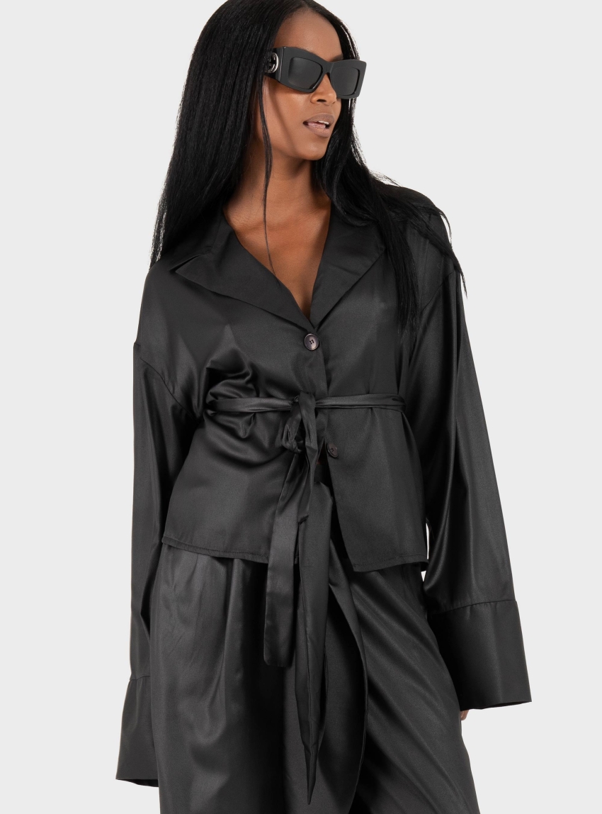 Black & Black  SHIRT - Black