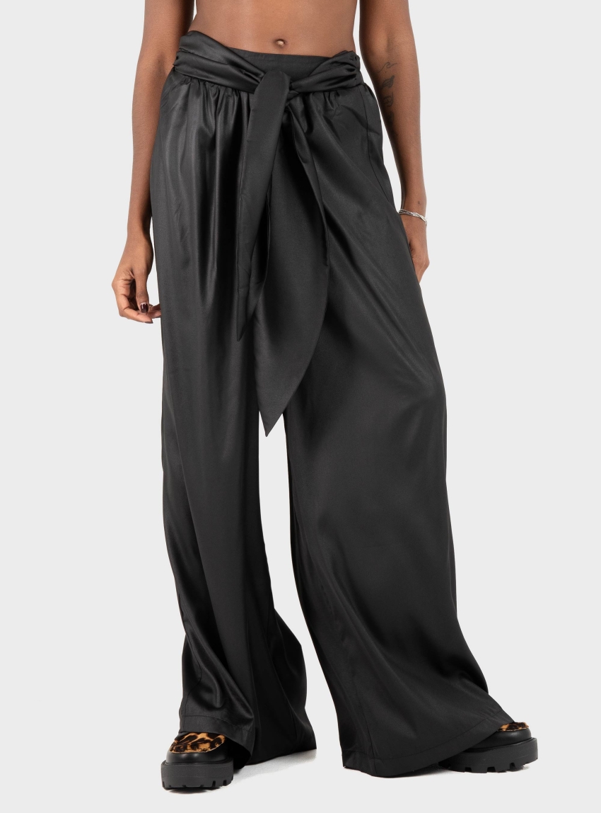 Black & Black  PANTS - Black