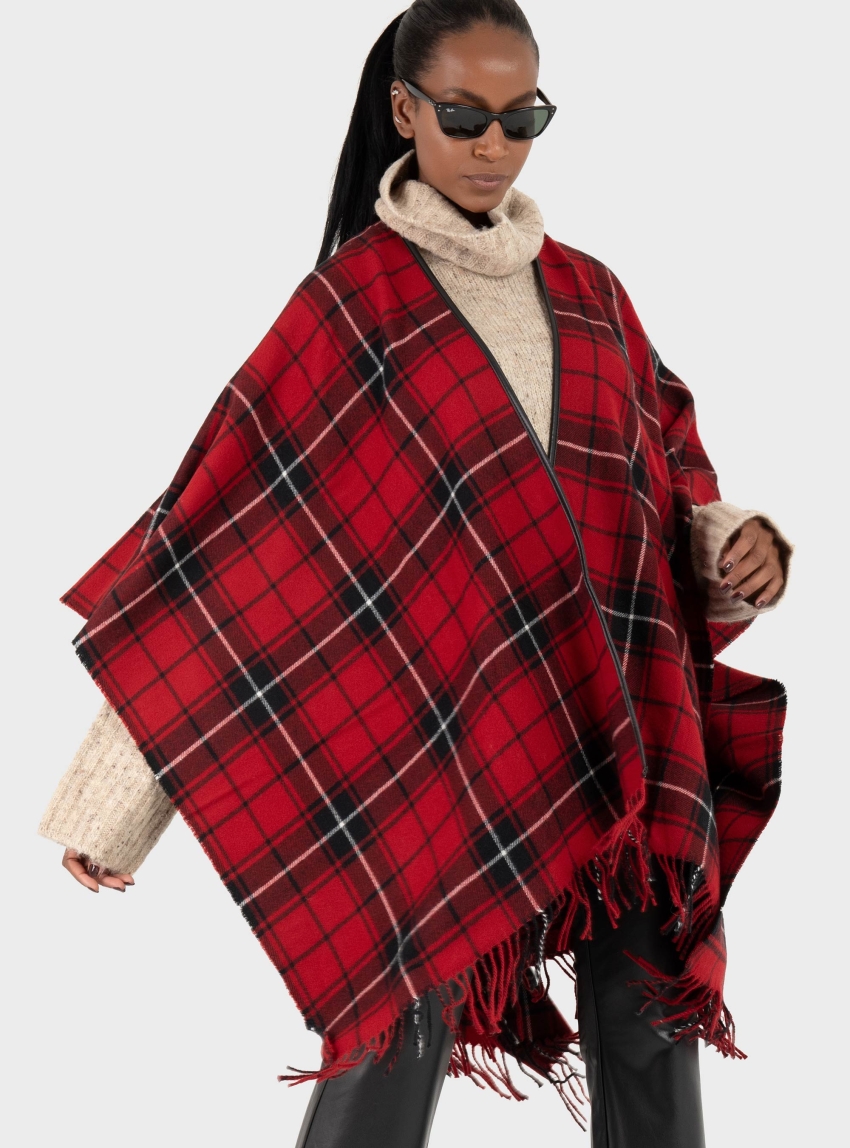 Polo Ralph Lauren Belting Poncho - Red