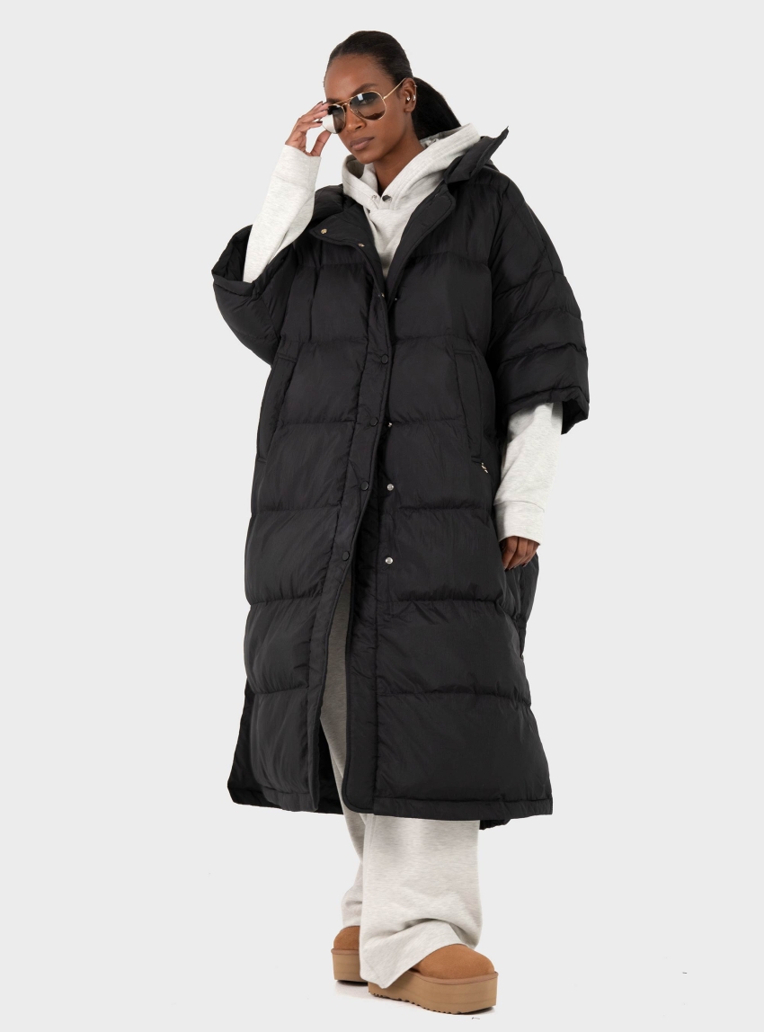 Souvenir Oversized Short Slevve Jacket - Black