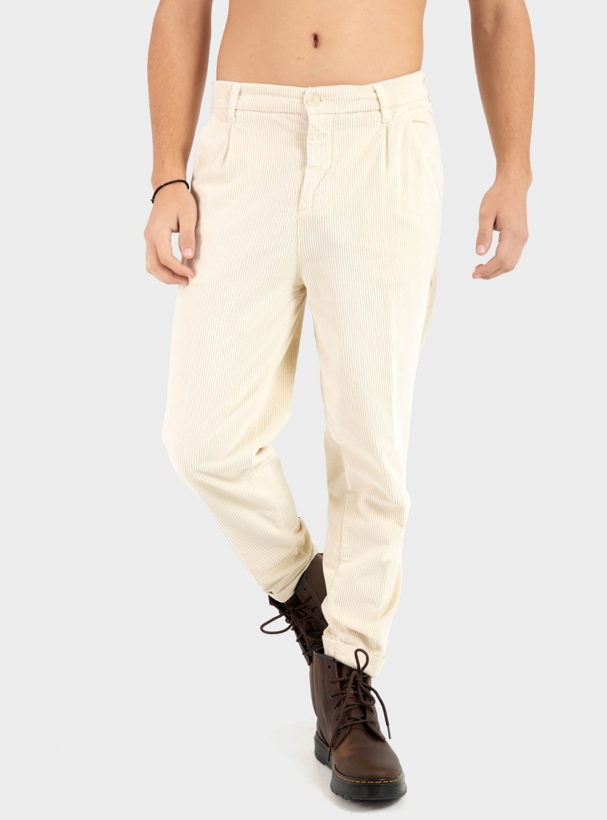 Gianni Lupo Corduroy Pants - Ecru
