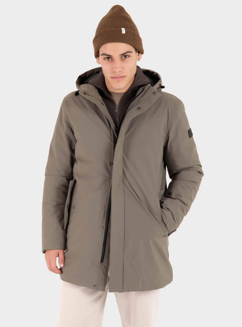 Gianni Lupo Long Jacket - Olive 