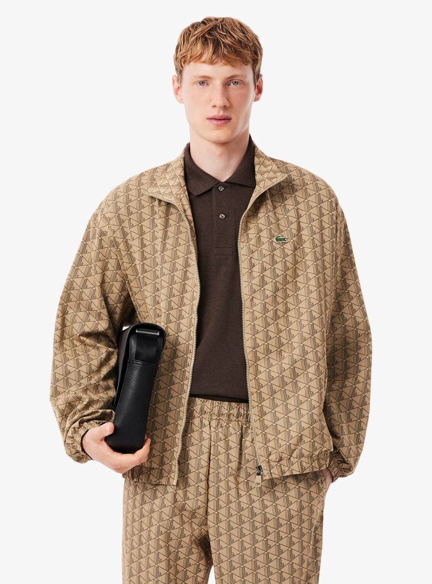 Lacoste Monogram Track Jacket - Beige