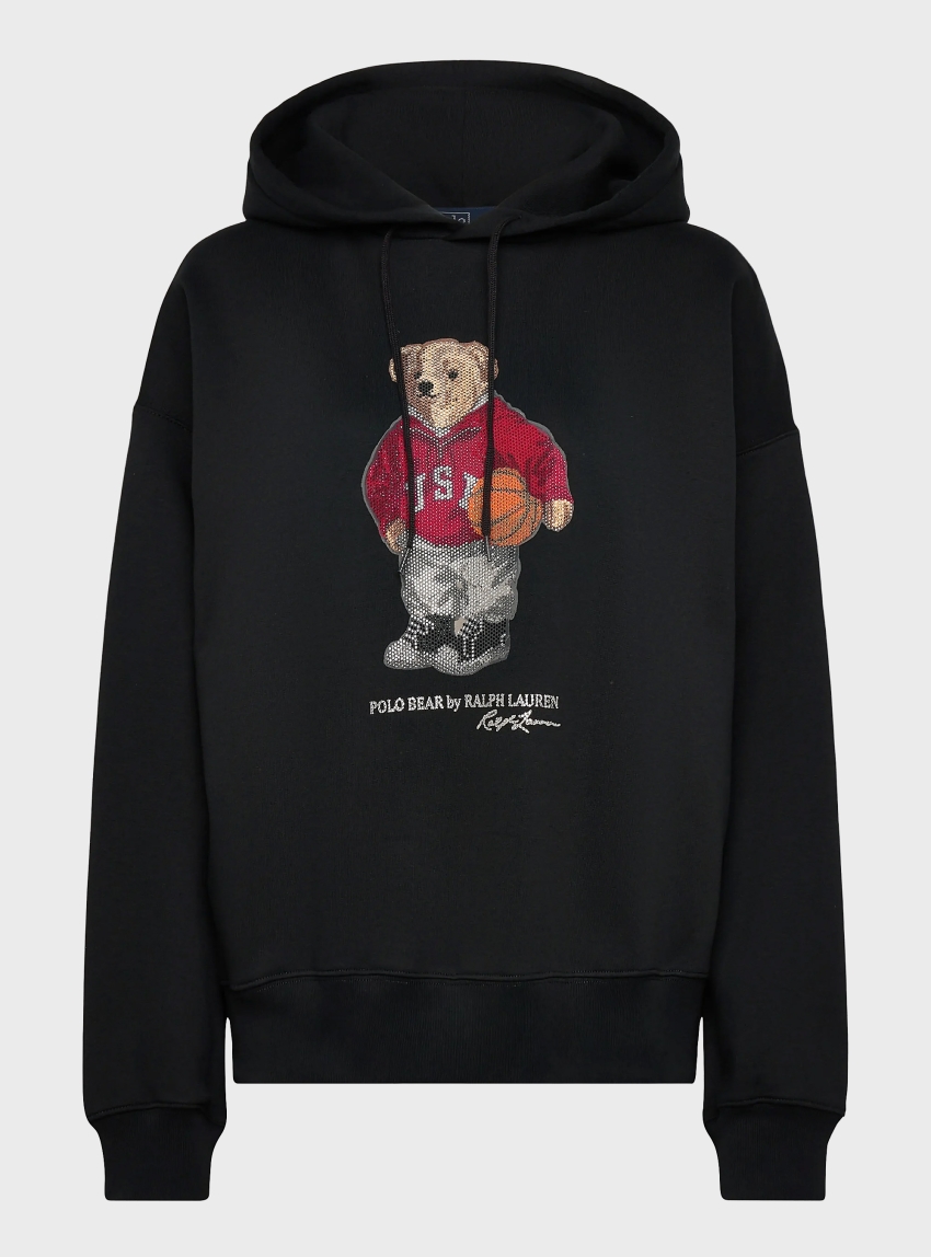 Polo Ralph Lauren Bear Hoodie - Black