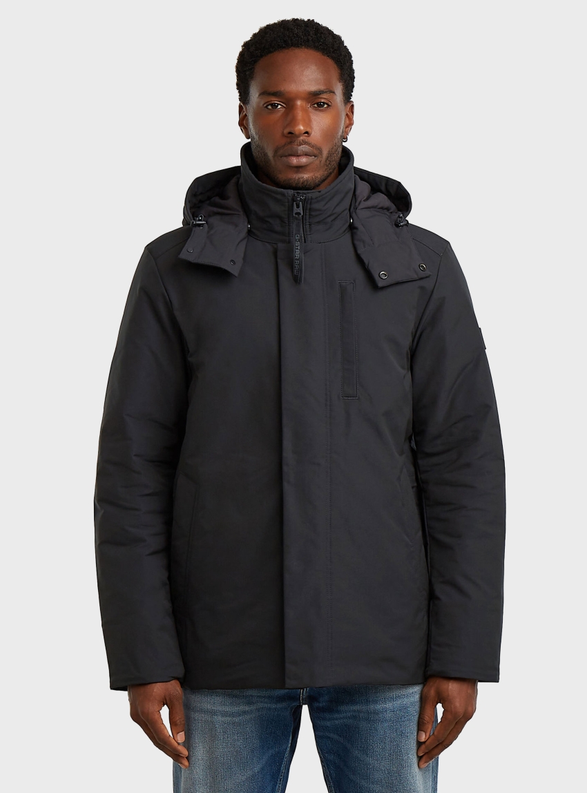 G-Star Clean Vodan Padded Hooded Jacket - Black