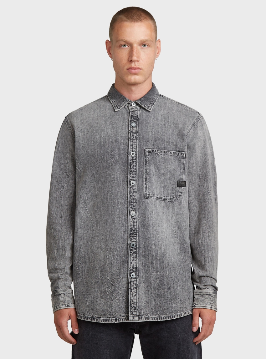 G-Star Regular 1-Pocket Shirt - Grey