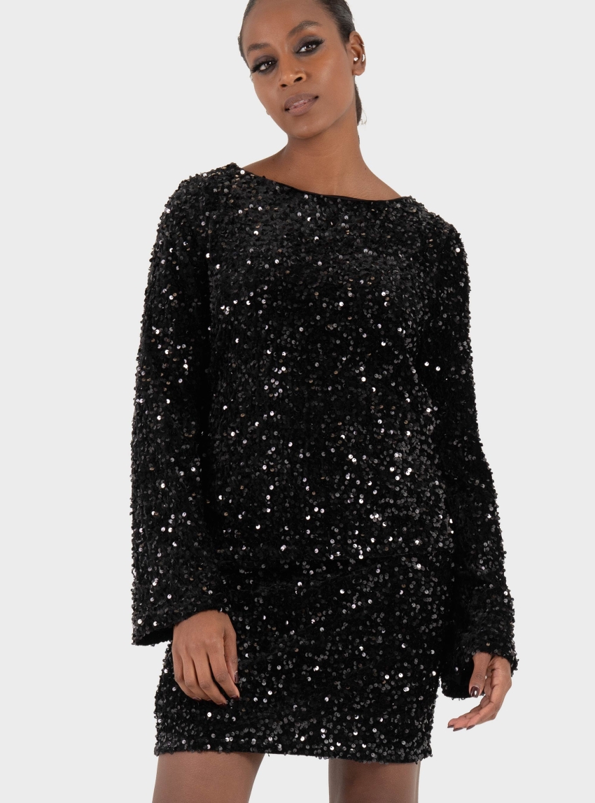 Vero Moda Bella Boatneck Top - Black