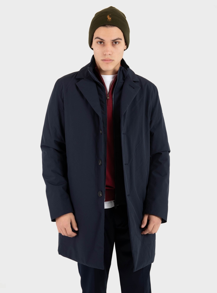 Save The Duck Byron Coat - Blue Black