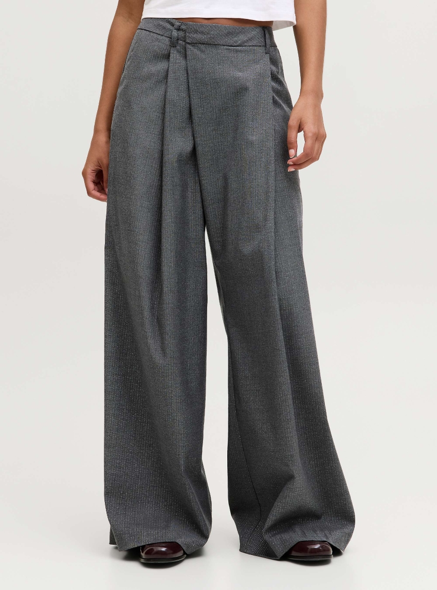 JJXX Joanne Lyrex High Waist Pants - Dark Grey Melange