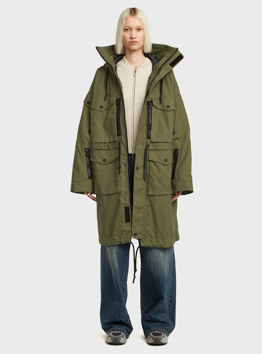 G-Star Oversized 12 Pocket Parka - Olive 