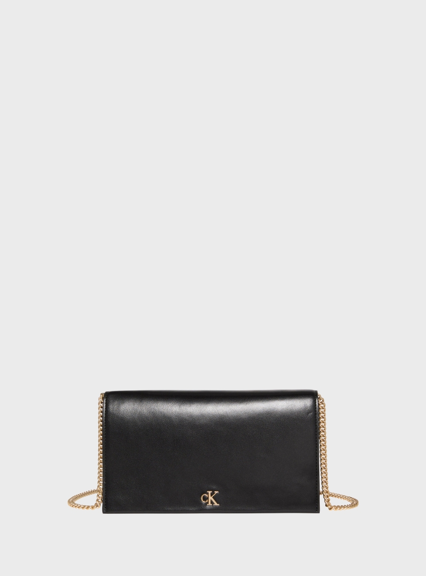 Calvin Klein Monogram Chain Wallet - Black