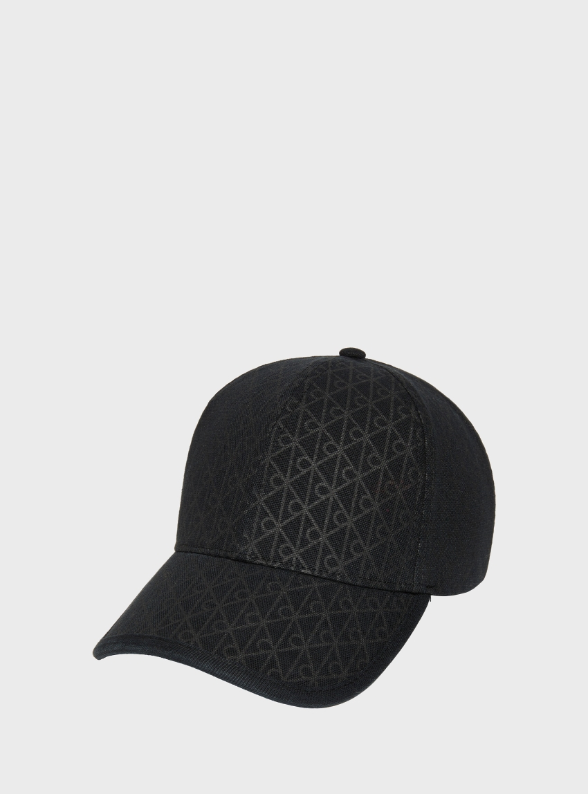 Calvin Klein Cotton Twill Adjustable Emblem Logo Cap - Black