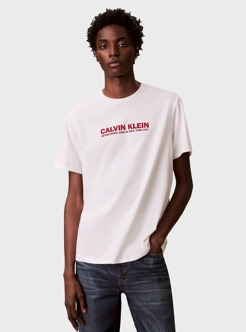 Calvin Klein Logo T-shirt - Off White