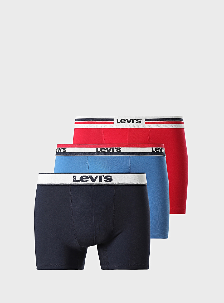 Levis Three Pack Gift Box Boxer Briefs - Multi Colors