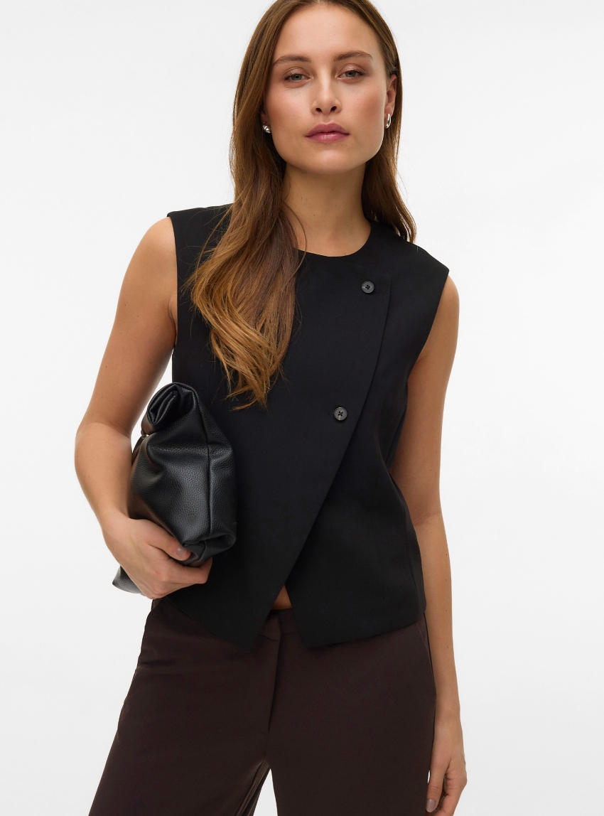 Vero Moda Philine Waistcoat - Black